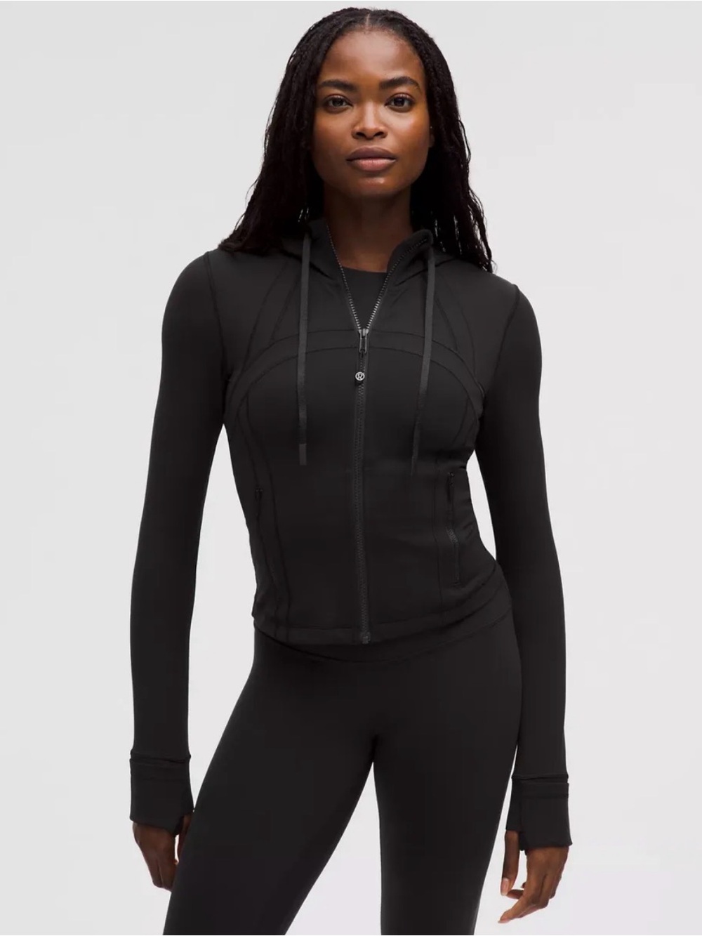 Lululemon Define Cropped Hooded Jacket Nulu in Black 10